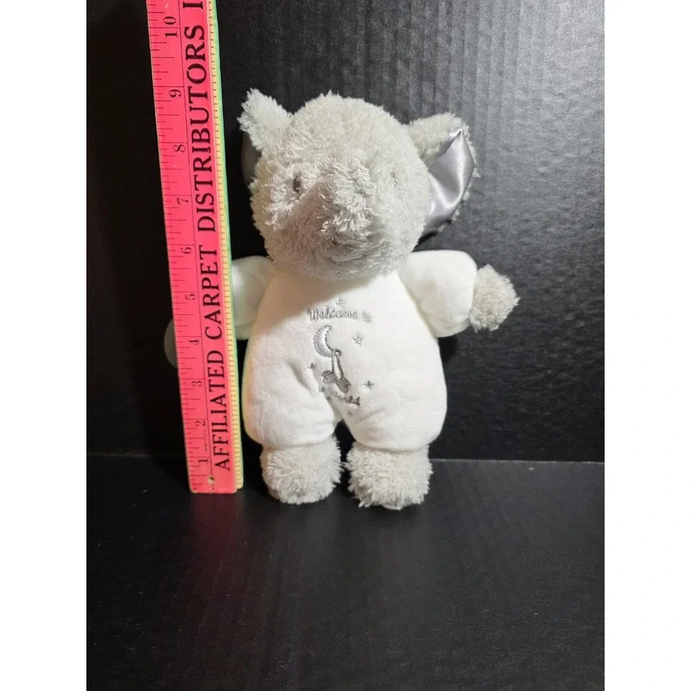 Little Me‎ Welcome To The World White Gray Elephant 9